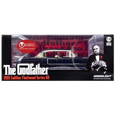 Al Pacino Autographed The Godfather 1:18 Scale Die-Cast 1955 Cadillac Fleetwood Series