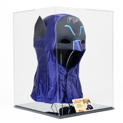 Adam West Autographed 1:1 Scale Classic 1966 Batman Cowl with Display Case