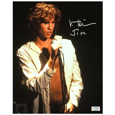 Val Kilmer Autographed The Doors Jim Morrison 8×10 Photo with Jim Inscription