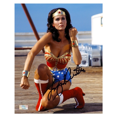 Lynda Carter Autographed 1976 Wonder Woman Warrior 8x10 Photo
