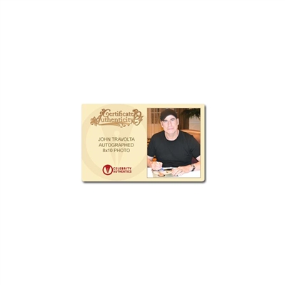 John Travolta Autographed 8×10 Casual Portrait Photo