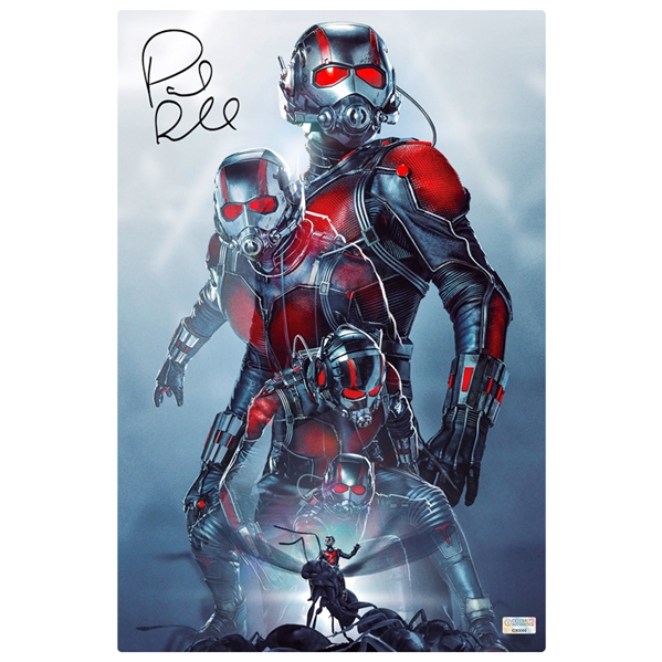 Paul Rudd Autographed Ant-Man Morph 12x18 CinaPanel