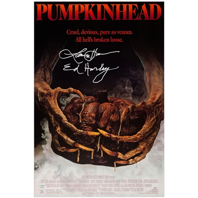 Lance Henriksen Autographed 1998 Pumpkinhead 16x24 Movie Poster with Ed Harley Inscription