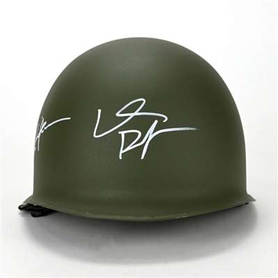 Willem Dafoe, Charlie Sheen Autographed Platoon Authentic Metal Military Helmet