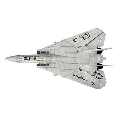 Val Kilmer, Tom Skerritt, James Tolkan Autographed Top Gun F-14 Die-Cast Tomcat 1:48 Scale
