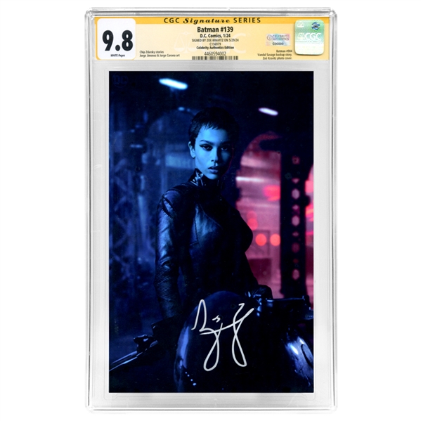 Zoe Kravitz Autographed Batman #139 Celebrity Authentics Edition CGC SS 9.8