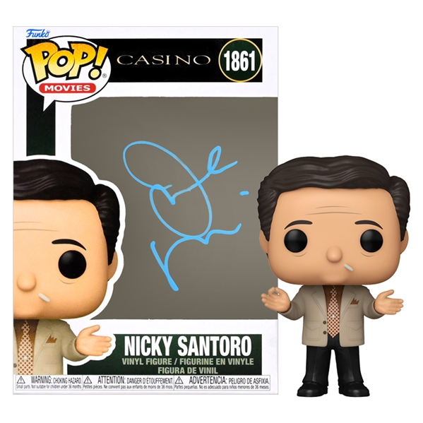 Joe Pesci Autographed Casino Nicky Santoro Pop Vinyl Figure #1861