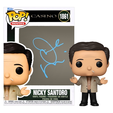 Joe Pesci Autographed Casino Nicky Santoro Pop Vinyl Figure #1861