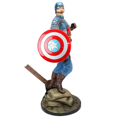 Chris Evans Autographed Captain America Premium Format Figure