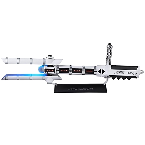 John Boyega Autographed Star Wars The Black Series Force FX Stormtrooper Z6 Riot Control Baton with FN-2187