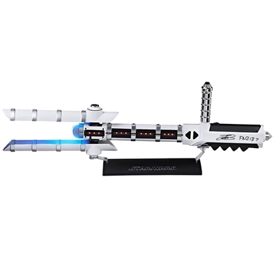 John Boyega Autographed Star Wars The Black Series Force FX Stormtrooper Z6 Riot Control Baton with FN-2187