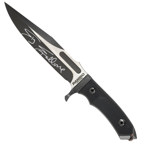 Sylvester Stallone Autographed HCG Rambo Last Blood Rare 1st Edition Serial Numbered Survival Knife
