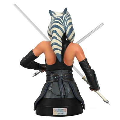 Rosario Dawson Autographed Star Wars The Mandalorian Ahsoka Tano 1:6 Scale Bust