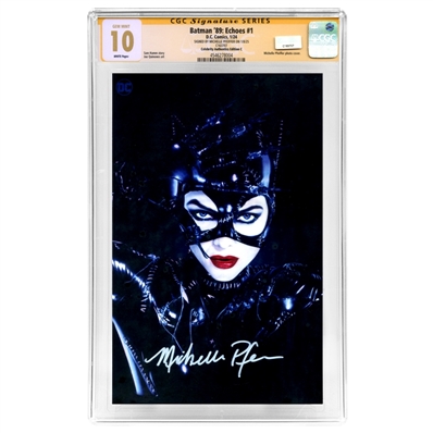 Michelle Pfeiffer Autographed 2024 Batman 89 Echoes #1 Celebrity Authentics Photo Cover CGC SS 10