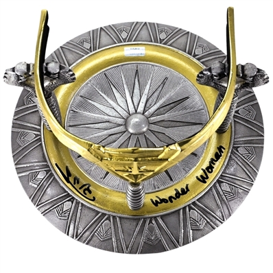 Gal Gadot Autographed Factory Entertainment Wonder Woman Prop Replica Tiara with Inscription