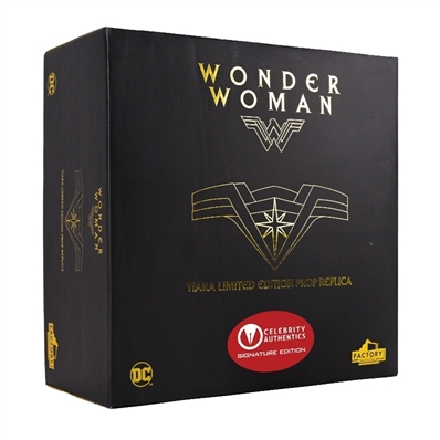 Gal Gadot Autographed Factory Entertainment Wonder Woman Prop Replica Tiara with Inscription