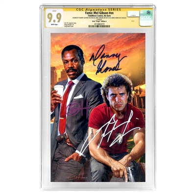 Mel Gibson, Danny Glover, Greg Horn Autographed Fame: Mel Gibson #nn 152/400 Lethal Weapon Virgin Variant 9.9 CGC SS