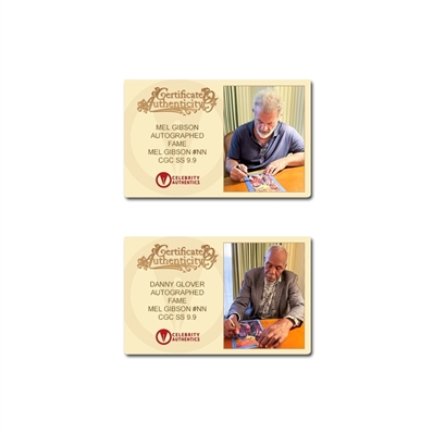 Mel Gibson, Danny Glover, Greg Horn Autographed Fame: Mel Gibson #nn 152/400 Lethal Weapon Virgin Variant 9.9 CGC SS