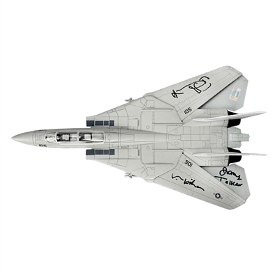 Val Kilmer, Tom Skerritt, James Tolkan Autographed Top Gun F-14 Die-Cast Tomcat 1:48 Scale
