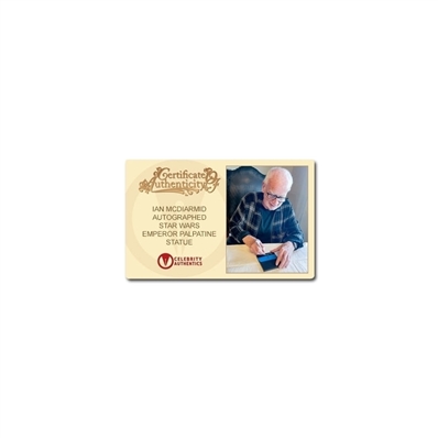 Ian McDiarmid Autographed Kotobukiya Star Wars Emperor Palpatine Darth Sidious Artfx Statue