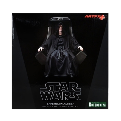 Ian McDiarmid Autographed Kotobukiya Star Wars Emperor Palpatine Darth Sidious Artfx Statue