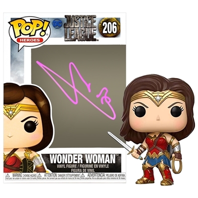 Gal Gadot Autographed 2017 Justice League Wonder Woman #206 Pop! Vinyl Figure