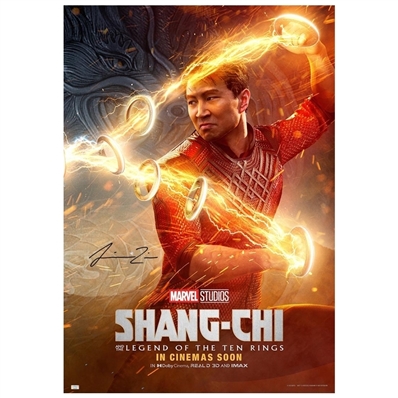 Simu Liu Autographed Shang-Chi and the Legend of the Ten Rings Original 27x40 Double-Sided Advance Movie Poster