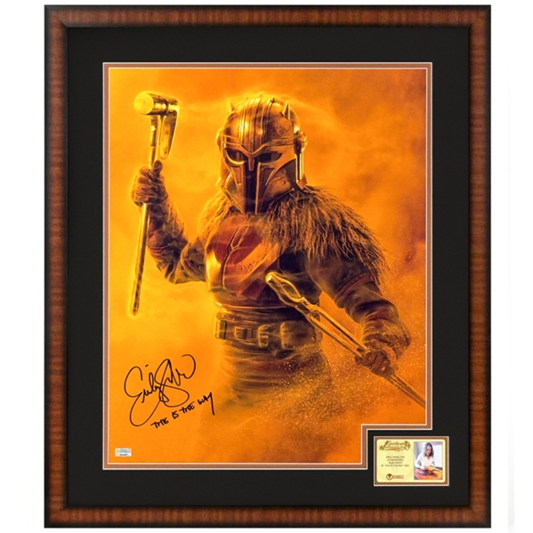 Emily Swallow Autographed Star Wars The Mandalorian The Armorer 16x20 Framed Photo