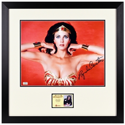 Lynda Carter Autographed 1976 Wonder Woman 11x14 Studio Framed Photo