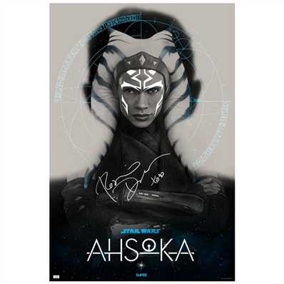 Rosario Dawson Autographed Star Wars Ahsoka by Greg Ruth 24x36 Screen-Printed Poster