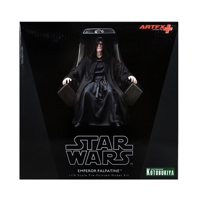 Ian McDiarmid Autographed Kotobukiya Star Wars Emperor Palpatine Darth Sidious Artfx Statue