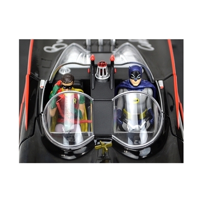 Adam West and Burt Ward Autographed Die-Cast 1:18 Scale Batman 1966 Batmobile