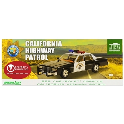 Mel Gibson, Danny Glover Autographed Greenlight 1989 Chevrolet Caprice California Police 1:18 Die-Cast Car