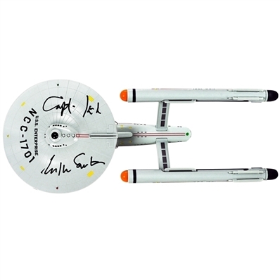 William Shatner Autographed Star Trek The Original Series 18 Starship Enterprise NCC-1701