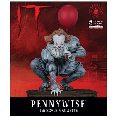 Bill Skarsgard Autographed IT Pennywise CA Exclusive 13 Maquette Statue