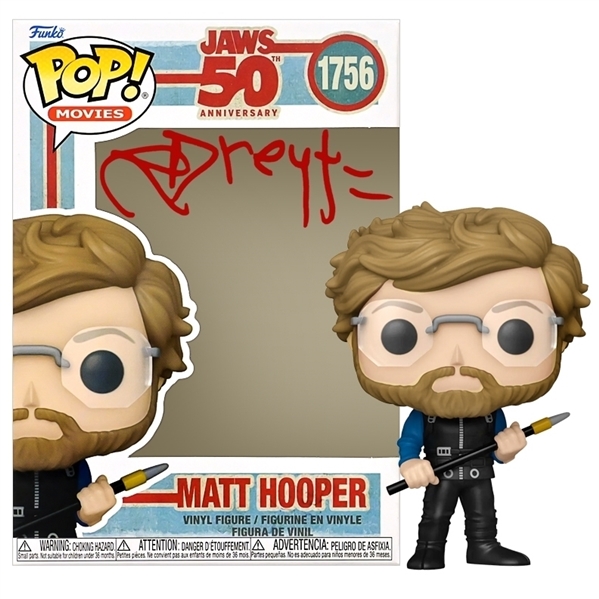 Richard Dreyfuss Autographed 1975 Jaws 50th Anniversary Matt Hopper POP Vinyl #1756