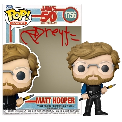 Richard Dreyfuss Autographed 1975 Jaws 50th Anniversary Matt Hopper POP Vinyl #1756