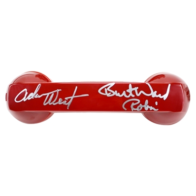 Adam West and Burt Ward Autographed 1966 Classic Batman Commissioner Gordon Hotline Batphone
