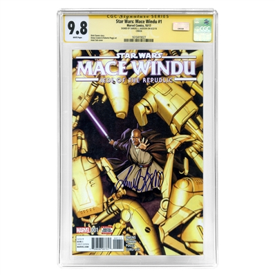 Samuel L. Jackson Autographed 2017 Star Wars Mace Windu #1 CGC SS 9.8