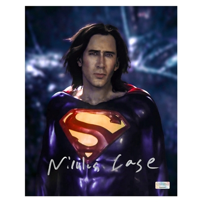 Nicolas Cage Autographed 2023 The Flash Superman 8x10 Photo