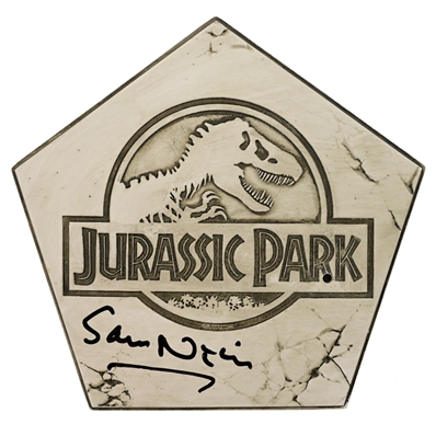 Sam Neill Autographed Iron Studios Jurassic Park Dr. Alan Grant 1/10 Scale Art Statue