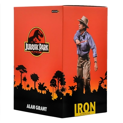 Sam Neill Autographed Iron Studios Jurassic Park Dr. Alan Grant 1/10 Scale Art Statue