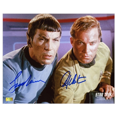 William Shatner and Leonard Nimoy Autographed Star Trek 8x10 Photo