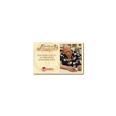 Don Pedro Colley Autographed Legendary Cuts Signature Card