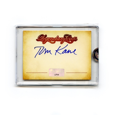 Tom Kane Autographed Legendary Cuts Signature Card