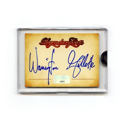 Warrington Gillette Autographed Legendary Cuts Signature Card