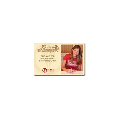 Tricia Helfer Autographed Legendary Cuts Signature Card