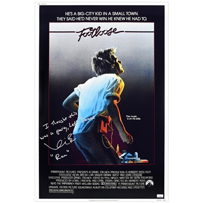 Kevin Bacon Autographed 1984 Footloose 16x24 Movie Poster with Inscription