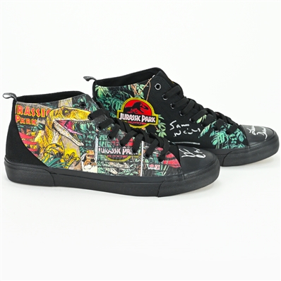 Laura Dern, Jeff Goldblum, Sam Neill Autographed Jurassic Park Akedo Sneakers