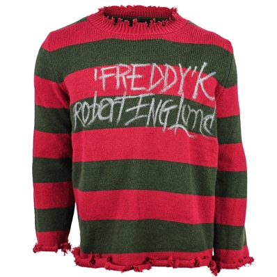Robert Englund Autographed Rubies A Nightmare on Elm Street Deluxe Sweater with Freddy K Inscription